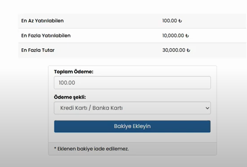 Ödeme Sayfası Komisyon Gösterimi